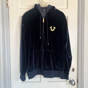 True Religion Zip Hoodie 2XL Night Sky